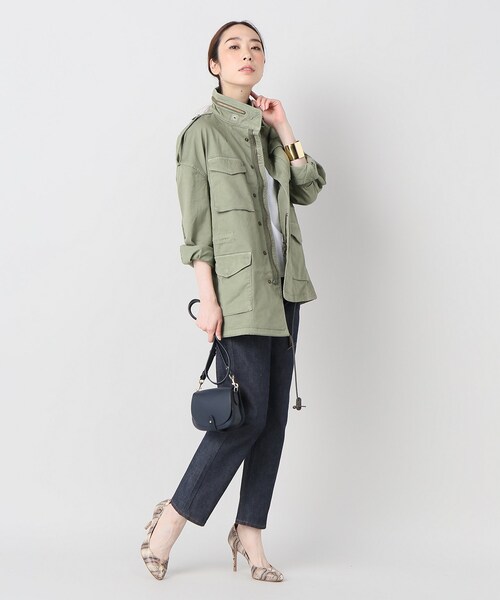 Spick & Span(スピックアンドスパン)の「THE OVERSIZED SIXTY FIVE◆(ジャケット/アウター・カーキ/XS/在庫あり/S)」の2枚目の写真