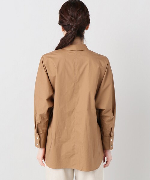 Spick & Span（スピックアンドスパン）の「THE SHIRT17 2Wayシャツ（トップス・キャメル/XS/残り3点/S/在庫あり）」の6枚目の写真