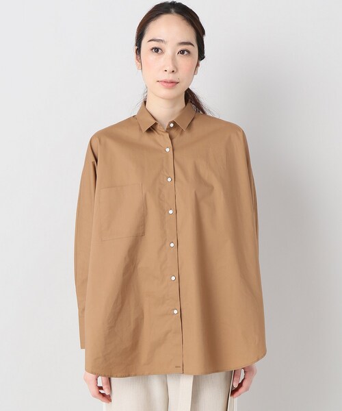 Spick & Span（スピックアンドスパン）の「THE SHIRT17 2Wayシャツ（トップス・キャメル/XS/残り3点/S/在庫あり）」の4枚目の写真