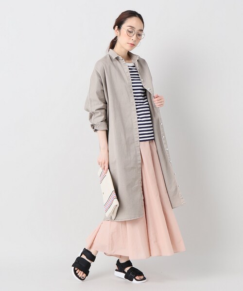 Spick & Span（スピックアンドスパン）の「THE SHIRT16 ロングシャツ（トップス・ベージュ/S/残り1点）」の4枚目の写真