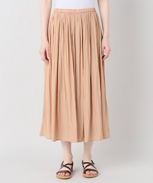 Spick & Span（スピックアンドスパン）の「PEシフォンギャザーパンツ◆（パンツ・キャメル/36/在庫あり/38）」の7枚目の写真