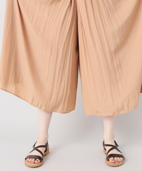 Spick & Span（スピックアンドスパン）の「PEシフォンギャザーパンツ◆（パンツ・キャメル/36/在庫あり/38）」の10枚目の写真