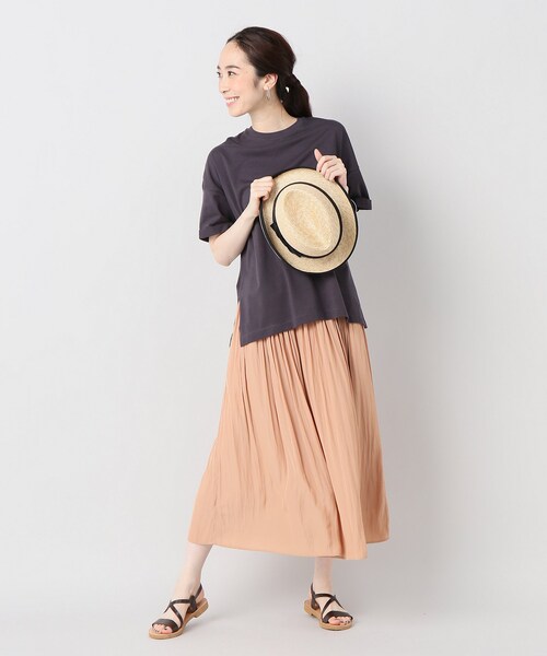 Spick & Span（スピックアンドスパン）の「PEシフォンギャザーパンツ◆（パンツ・キャメル/36/在庫あり/38）」の3枚目の写真