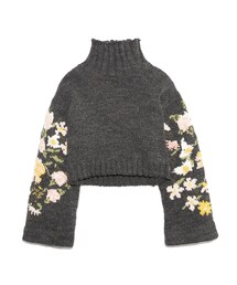 FURFUR（ファーファー）の「フラワースリーブセーター（ニット）」 - WEAR