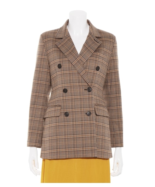 Mila Owen（ミラオーウェン）の「ダブルチェックジャケット