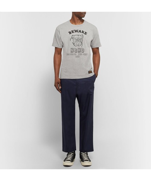 NEIGHBORHOOD（ネイバーフッド）の「Neighborhood Printed Cotton-Jersey T-Shirt（Tシャツ/カットソー・メンズ・Gray・S/M/L/XL）」の2枚目の写真