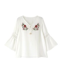 GRL | 花刺繍シフォンブラウス(シャツ/ブラウス)