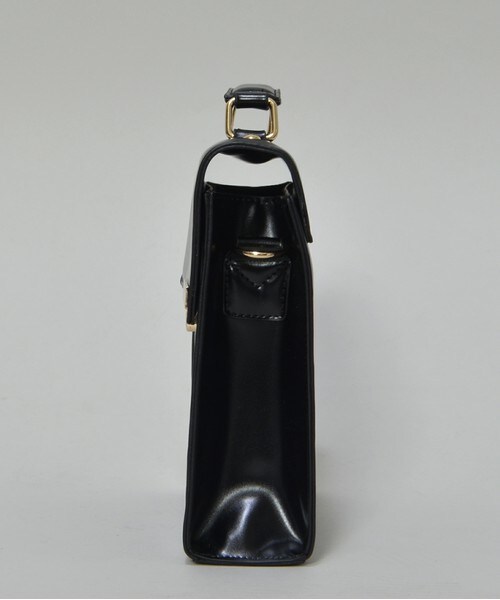 archives（アルシーヴ）の「ガラスPUスクエアショルダーバック（ショルダーバッグ・レディース・ブラック/グリーン/キャメル・MEDIUM）」の5枚目の写真