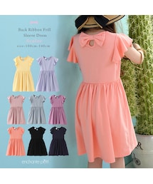 enchante petit | バックリボン付フリルスリーブワンピース(ワンピース)