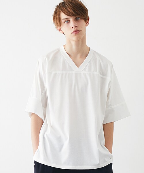 KIIT（キート）の「【6/17入荷予定】VネックパインピングTEE（その他・メンズ・BLK/WHT・1/2）」の9枚目の写真
