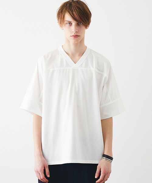 KIIT（キート）の「【6/17入荷予定】VネックパインピングTEE（その他・メンズ・BLK/WHT・1/2）」の5枚目の写真