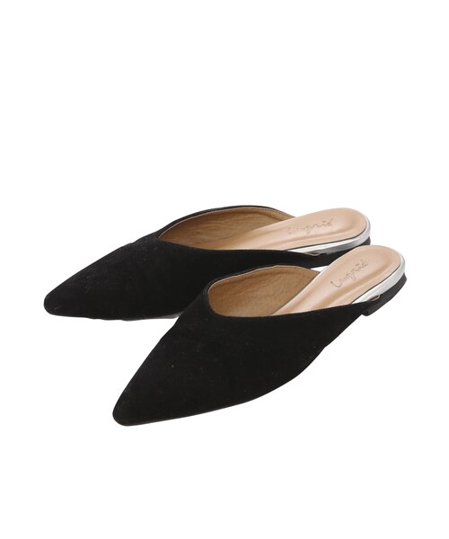 Ungrid(アングリッド)の「ポインテッドフラットシューズ(シューズ・レディース・ブラック/オレンジ/イエロー)」の1枚目の写真