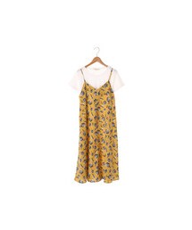 Green　Parks | sugar spoon ・SET2点 花柄キャミワンピ×Tシャツ(ワンピース/ドレス)