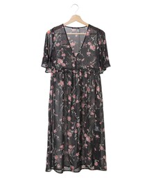 INGNI | 花柄シフォン半袖／ガウンA(ジャケット/アウター)