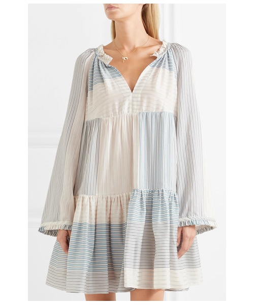 STELLA McCARTNEY ワンピース 青系等(ボーダー) 2318624G0068 Stella McCartney - STELLA McCARTNEY ステラマッカートニー