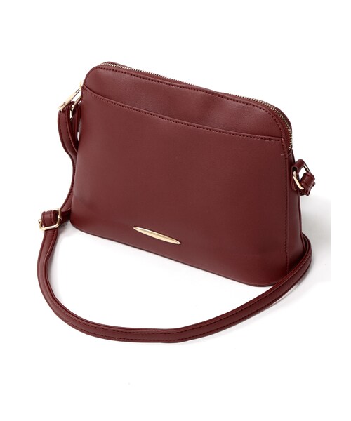 GRL（グレイル）の「ゴールドポイントショルダーバッグ（ショルダーバッグ・レディース・ブラック/アイボリー/ボルドー/レッド/イエロー/ピンク/グリーン/ネイビー/ベージュ/キャメル・F）」の9枚目の写真