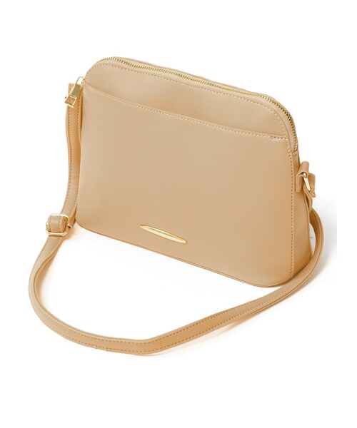 GRL（グレイル）の「ゴールドポイントショルダーバッグ（ショルダーバッグ・レディース・ブラック/アイボリー/ボルドー/レッド/イエロー/ピンク/グリーン/ネイビー/ベージュ/キャメル・F）」の4枚目の写真