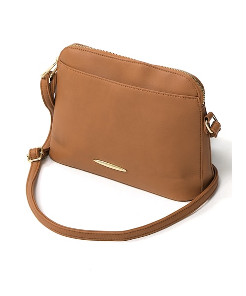 GRL（グレイル）の「ゴールドポイントショルダーバッグ（ショルダーバッグ・レディース・ブラック/アイボリー/ボルドー/レッド/イエロー/ピンク/グリーン/ネイビー/ベージュ/キャメル・F）」の3枚目の写真