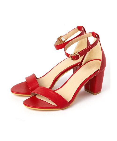 GRL（グレイル）の「アンクルストラップサンダル（サンダル・レディース・ホワイト/ブラック/レッド/イエロー/ピンク/グリーン/ベージュ/キャメル/シルバー/ブラウン・24.5）」の9枚目の写真