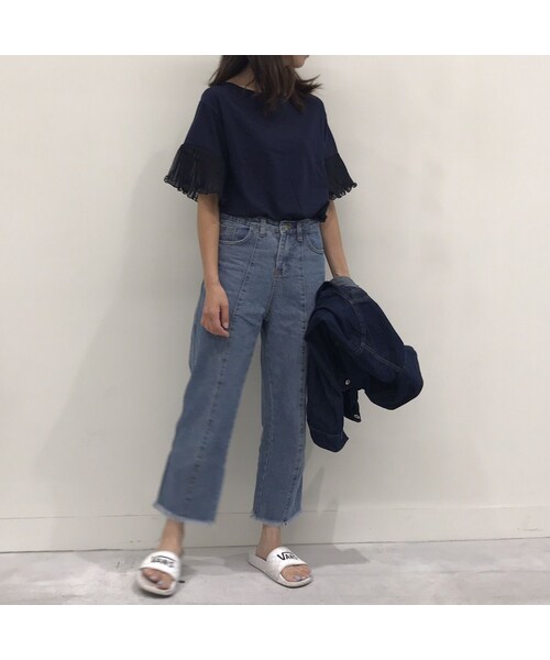 copine（コピン）の「プリーツ切り替えフレアスリーブトップス（3color）【クリックポスト対象商品】（Tシャツ/カットソー・レディース・その他）」の15枚目の写真