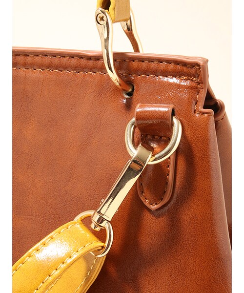 31 Sons de mode（トランテアン　ソン　ドゥ　モード）の「★6/19(月)13時までポイント5倍★ワンハンドルバッグ（バッグ・レディース・ピンク/キャメル/ネイビー・フリー）」の12枚目の写真