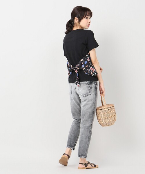 Spick & Span（スピックアンドスパン）の「プリントレイヤードT◆（トップス・ブラック/フリー/在庫あり）」の4枚目の写真