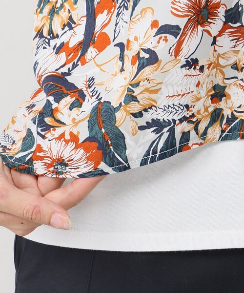 Spick & Span（スピックアンドスパン）の「プリントレイヤードT◆（トップス・ブラック/フリー/在庫あり）」の11枚目の写真