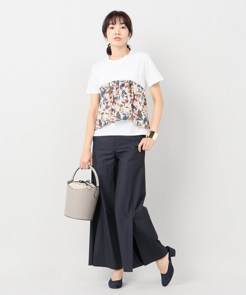 Spick & Span（スピックアンドスパン）の「プリントレイヤードT◆（トップス・ブラック/フリー/在庫あり）」の5枚目の写真