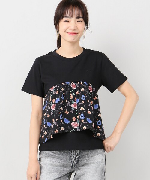 Spick & Span（スピックアンドスパン）の「プリントレイヤードT◆（トップス・ブラック/フリー/在庫あり）」の15枚目の写真