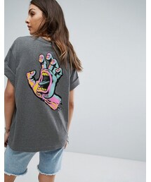 SANTA CRUZ | Santa Cruz Boyfriend T-Shirt With Screaming Hand Back Print(Tシャツ/カットソー)