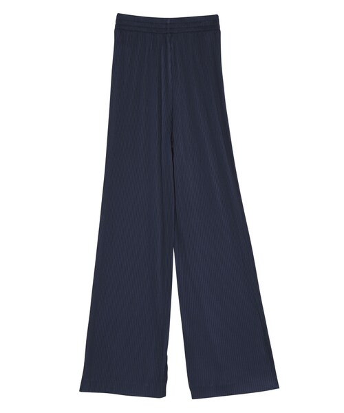 EMODA（エモダ）の「プリーツワイドパンツ（パンツ・レディース・ブラック/ネイビー/キャメル・F）」の3枚目の写真