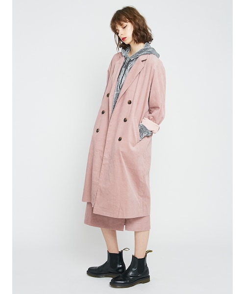 jouetie（ジュエティ）の「コーデュロイジャケット コート（ジャケット/アウター・レディース・ピンク/イエロー/ブラウン）」の8枚目の写真