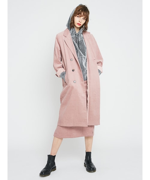 jouetie（ジュエティ）の「コーデュロイジャケット コート（ジャケット/アウター・レディース・ピンク/イエロー/ブラウン）」の4枚目の写真