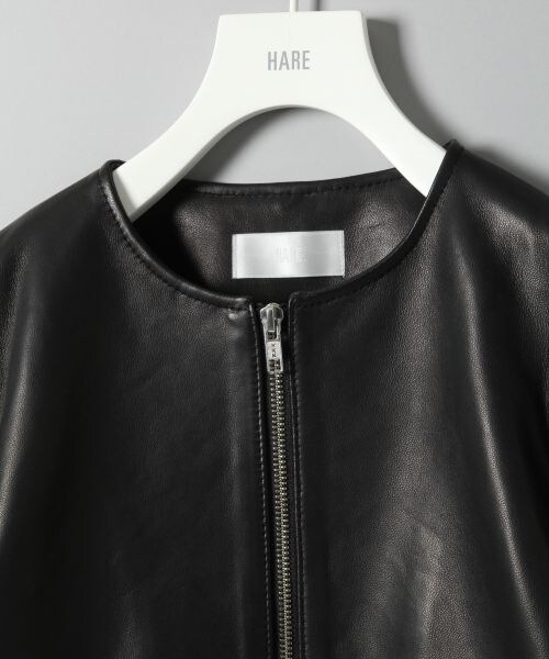 HARE（ハレ）の「レザーノーカラージャケット（）」 - WEAR