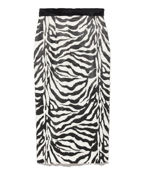 LILY BROWN（リリーブラウン）の「ゼブラ柄タイトロングスカート