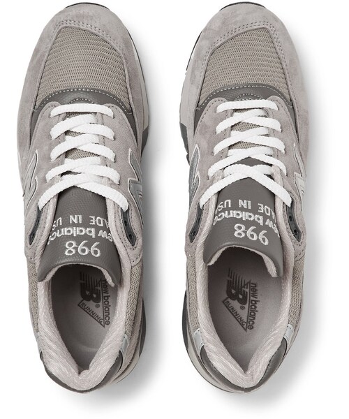 NEW BALANCE（ニューバランス）の「New Balance 998 Suede, Textured-Leather and Mesh Sneakers（スニーカー・メンズ・Gray・UK10/UK10.5/UK11/UK5.5/UK6.5/UK7/UK7.5/UK8/UK8.5/UK9/UK9.5）」の6枚目の写真