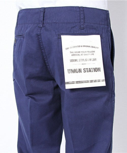 UNION STATION（ユニオンステーション）の「センタープリーツチノ（チノパンツ・メンズ・ブラウン系その他/ベージュ/ベージュ系その他/ネイビー/ブルー系その他/ボルドー・SMALL/MEDIUM/LARGE/LL）」の10枚目の写真