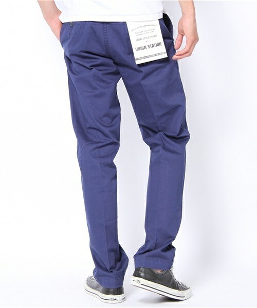 UNION STATION（ユニオンステーション）の「センタープリーツチノ（チノパンツ・メンズ・ブラウン系その他/ベージュ/ベージュ系その他/ネイビー/ブルー系その他/ボルドー・SMALL/MEDIUM/LARGE/LL）」の8枚目の写真
