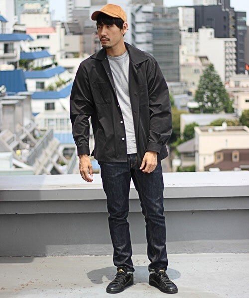 MIND BLOW（マインドブロウ）の「ブロードオープンカラーシャツ（開襟）（シャツ/ブラウス・メンズ・ホワイト/ブラック/ネイビー・S/M/L）」の9枚目の写真