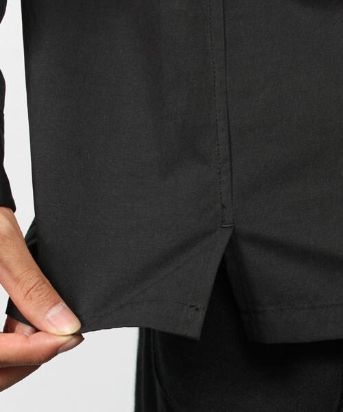 MIND BLOW（マインドブロウ）の「ブロードオープンカラーシャツ（開襟）（シャツ/ブラウス・メンズ・ホワイト/ブラック/ネイビー・S/M/L）」の14枚目の写真