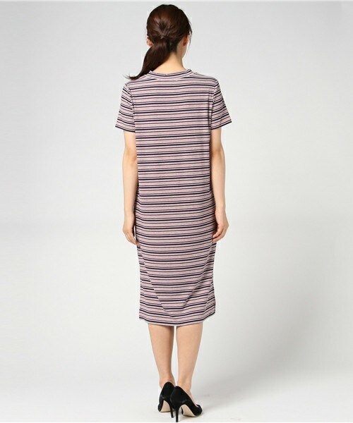 archives（アルシーヴ）の「ボーダーワンピース（ワンピース・レディース・グレー/ベージュ/ネイビー・MEDIUM）」の6枚目の写真