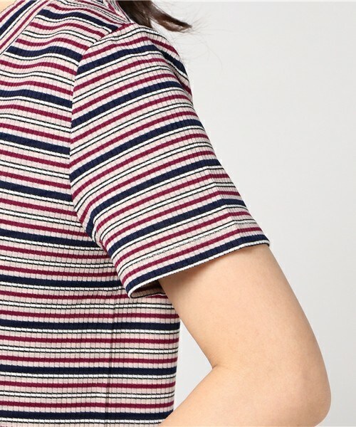 archives（アルシーヴ）の「ボーダーワンピース（ワンピース・レディース・グレー/ベージュ/ネイビー・MEDIUM）」の8枚目の写真