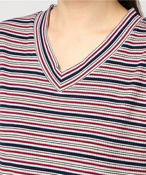 archives（アルシーヴ）の「ボーダーワンピース（ワンピース・レディース・グレー/ベージュ/ネイビー・MEDIUM）」の7枚目の写真