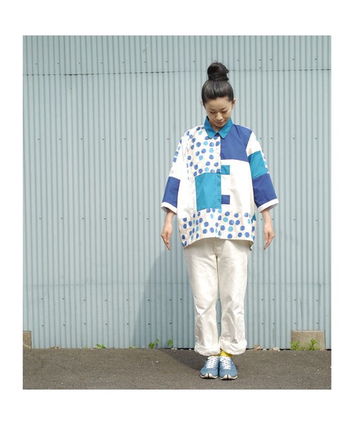 NIRAME.CO（ニラメッコ）の「風船しゃつ ～青達～（シャツ/ブラウス・レディース・その他）」の2枚目の写真