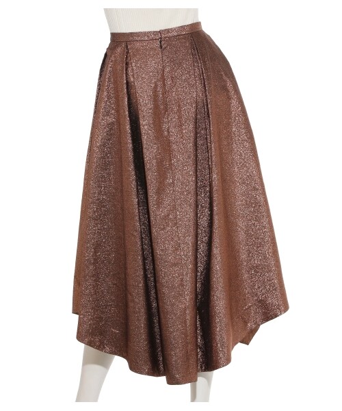 emmi(エミ)の「【emmi atelier】アシメスカート(膝丈スカート・レディース・BRW/BLK/PNK・0/1)」の6枚目の写真