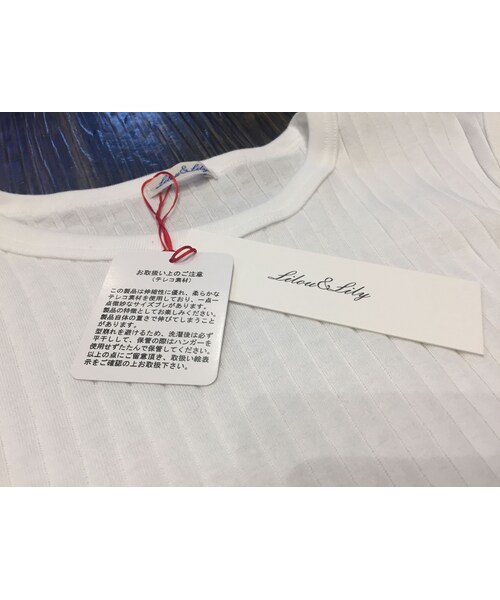 no brand（ノーブランド）の「"NEW"　LILOU&LILY　BROAD RIB TANK TOP（タンクトップ・レディース・その他）」の8枚目の写真