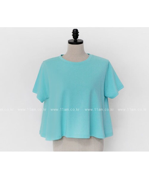 11AM(-)の「キュートクロップドTシャツ(Tシャツ/カットソー・レディース・フリー)」の1枚目の写真