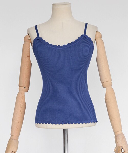 DHOLIC（ディーホリック）の「スカラップスリムフィットキャミソール（キャミソール・レディース・FREE）」の4枚目の写真