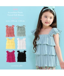 enchante petit | アコーディオンプリーツティアードフリルブラウス(タンクトップ)