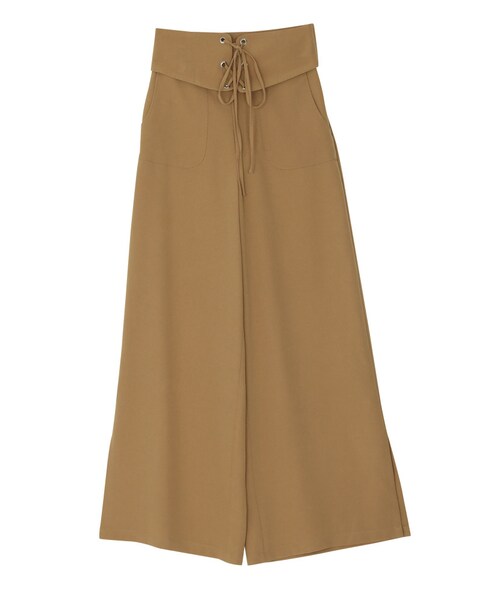 jouetie（ジュエティ）の「コルセットワイドパンツ（パンツ・レディース・ブラック/レッド/ピンク/ベージュ）」の2枚目の写真